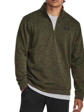 Under Armour Men’s Green Quarter-Zip Pullover Sweater